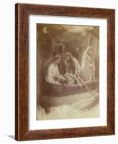 The Passing of King Arthur, Illustration from 'Idylls of the King' by Alfred Tennyson-Julia Margaret Cameron-Framed Giclee Print