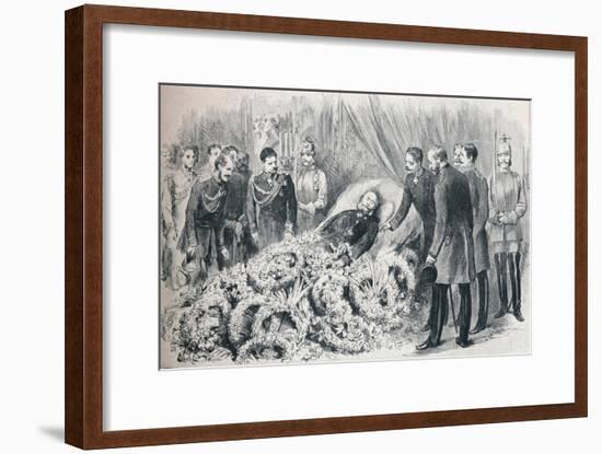The passing of the first German Emperor: the deathbed of William I, 1888 (1911)-Unknown-Framed Giclee Print