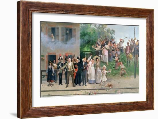 The Passing of the King-Giacomo Mantegazza-Framed Giclee Print