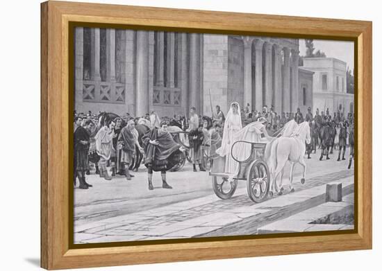 The Passing of the Vestals-Henry Courtney Selous-Framed Premier Image Canvas