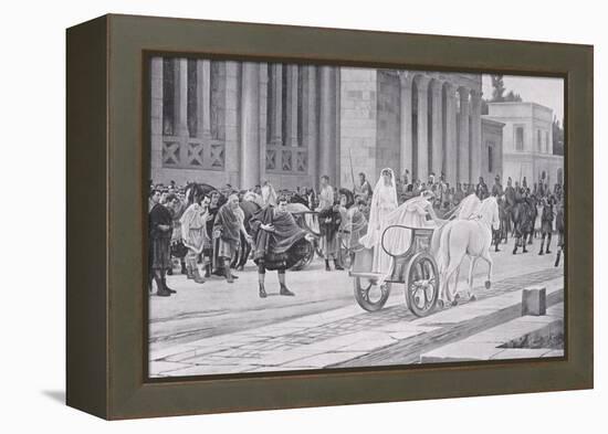 The Passing of the Vestals-Henry Courtney Selous-Framed Premier Image Canvas