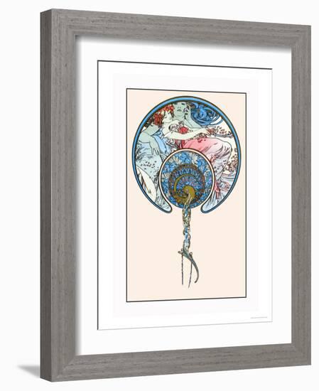 The Passing Wind Takes Youth Away-Alphonse Mucha-Framed Art Print