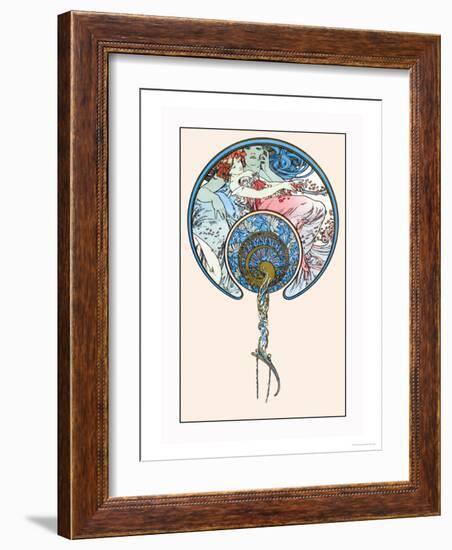 The Passing Wind Takes Youth Away-Alphonse Mucha-Framed Art Print