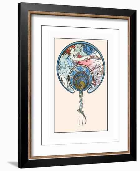 The Passing Wind Takes Youth Away-Alphonse Mucha-Framed Art Print