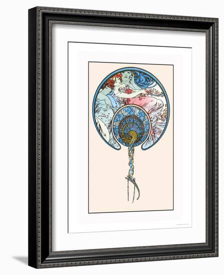 The Passing Wind Takes Youth Away-Alphonse Mucha-Framed Art Print