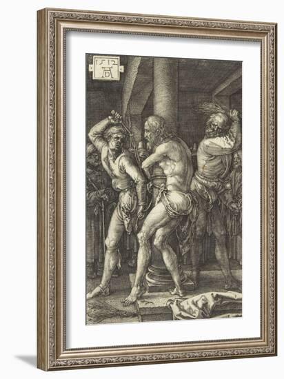 The Passion of Christ (1507-1513). the Flagellation-Albrecht Dürer-Framed Giclee Print