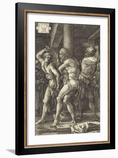 The Passion of Christ (1507-1513). the Flagellation-Albrecht Dürer-Framed Giclee Print