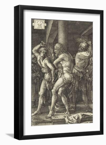 The Passion of Christ (1507-1513). the Flagellation-Albrecht Dürer-Framed Giclee Print