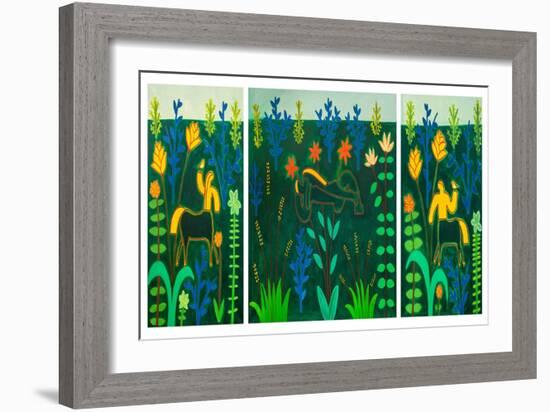 The Passion (Triptych), 2001, (Oil on Linen)-Cristina Rodriguez-Framed Giclee Print