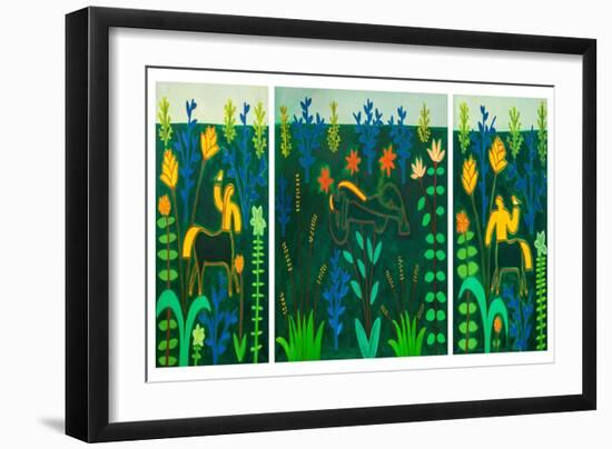 The Passion (Triptych), 2001, (Oil on Linen)-Cristina Rodriguez-Framed Giclee Print