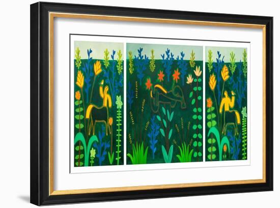 The Passion (Triptych), 2001, (Oil on Linen)-Cristina Rodriguez-Framed Giclee Print