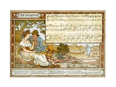 The Passionate Shepherd To His Love Song Illustration From Pan Pipes A Book Of Old Songs Giclee Print Walter Crane Art Com the passionate shepherd to his love song illustration from pan pipes a book of old songs by walter crane