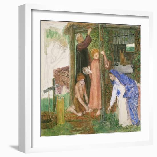 The Passover in the Holy Family-Dante Gabriel Rossetti-Framed Giclee Print