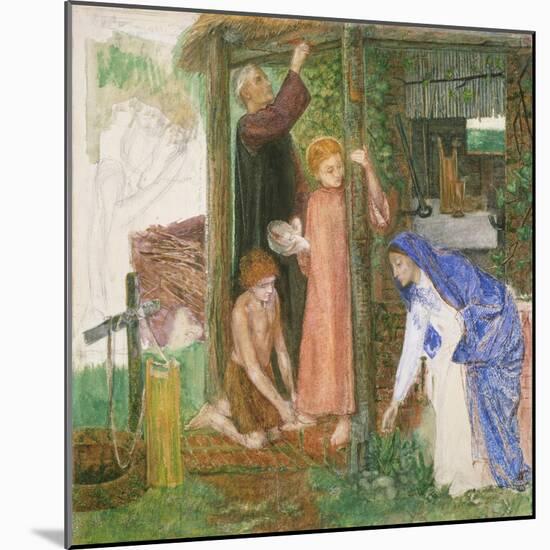 The Passover in the Holy Family-Dante Gabriel Rossetti-Mounted Giclee Print