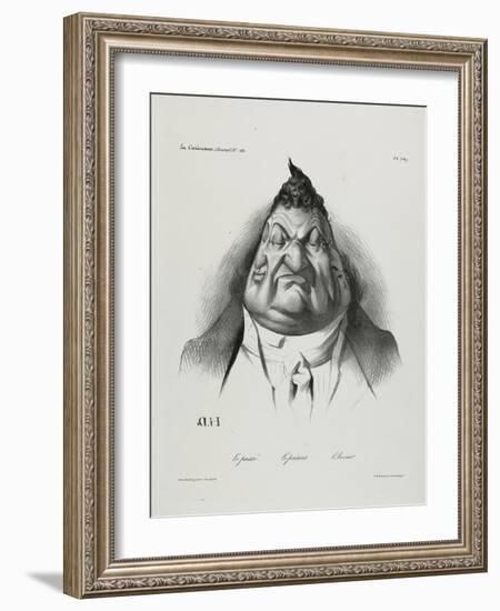 The Past, the Present, the Future, Plate 349, 1834-Honore Daumier-Framed Giclee Print