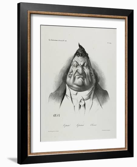 The Past, the Present, the Future, Plate 349, 1834-Honore Daumier-Framed Giclee Print