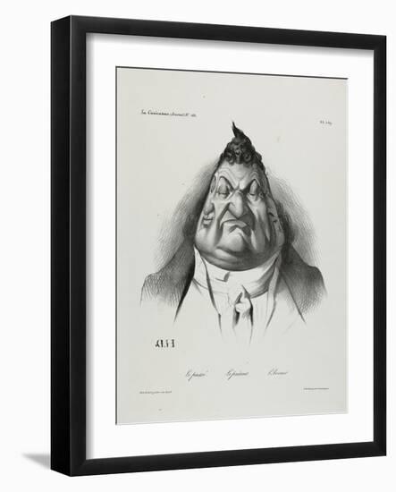 The Past, the Present, the Future, Plate 349, 1834-Honore Daumier-Framed Giclee Print