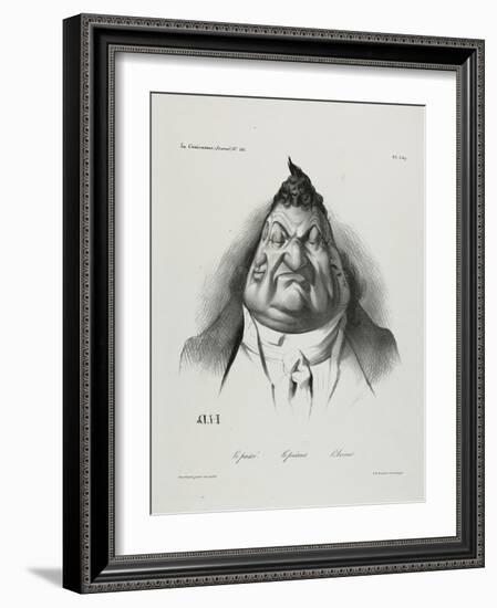 The Past, the Present, the Future, Plate 349, 1834-Honore Daumier-Framed Giclee Print