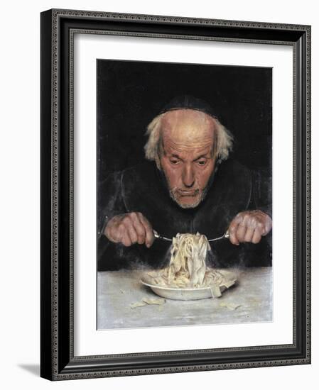 The Pasta Eater-null-Framed Giclee Print