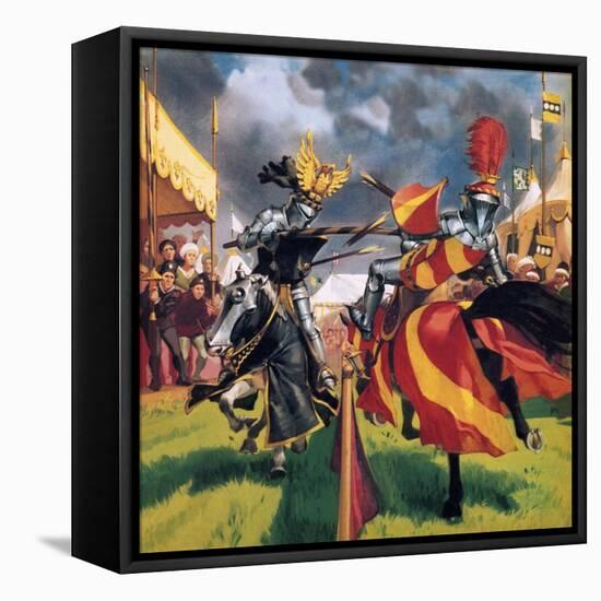 The Pastimes of Our Ancestors: When Knights Were Bold-Mcbride-Framed Premier Image Canvas