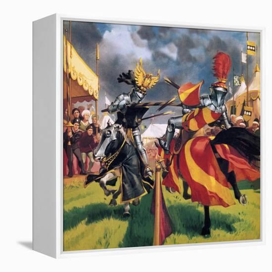 The Pastimes of Our Ancestors: When Knights Were Bold-Mcbride-Framed Premier Image Canvas