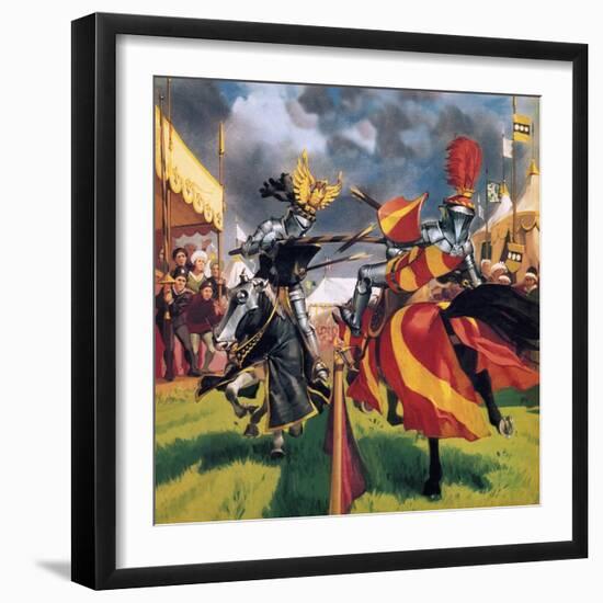 The Pastimes of Our Ancestors: When Knights Were Bold-Mcbride-Framed Premium Giclee Print
