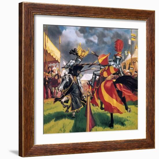 The Pastimes of Our Ancestors: When Knights Were Bold-Mcbride-Framed Giclee Print