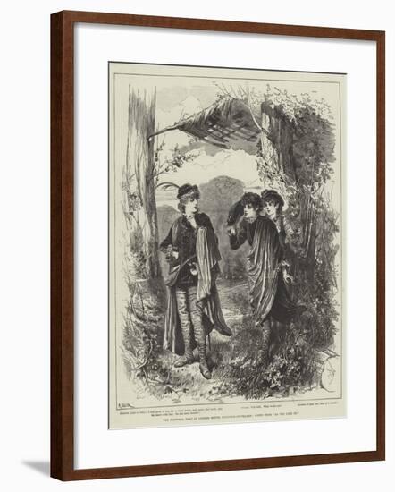 The Pastoral Play at Coombe House, Kingston-On-Thames, Scene from As You Like It-null-Framed Giclee Print