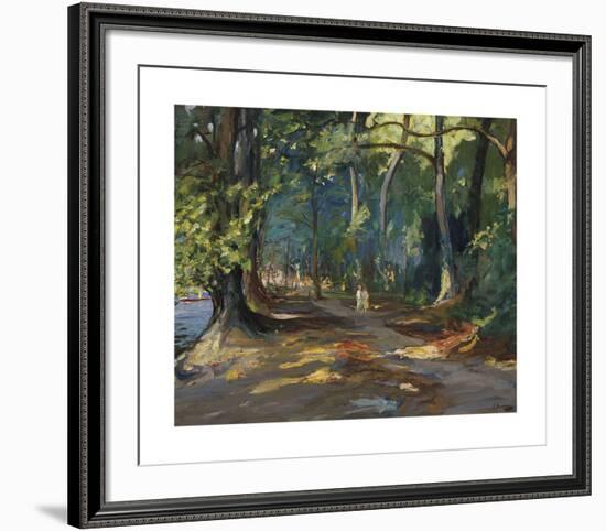 The Path by the River, Maidenhead-Sir John Lavery-Framed Premium Giclee Print