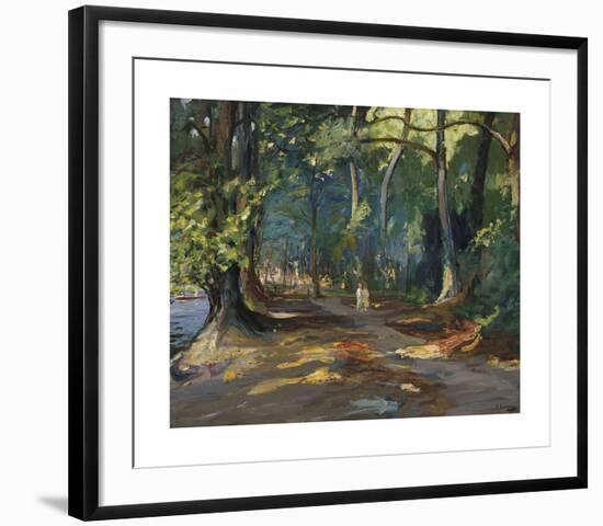 The Path by the River, Maidenhead-Sir John Lavery-Framed Premium Giclee Print