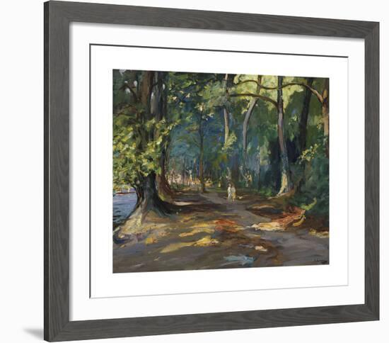 The Path by the River, Maidenhead-Sir John Lavery-Framed Premium Giclee Print