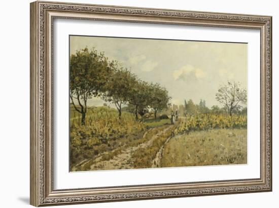 The Path in the Countryside; Le Chemin Dans La Campagne, 1876-Alfred Sisley-Framed Giclee Print