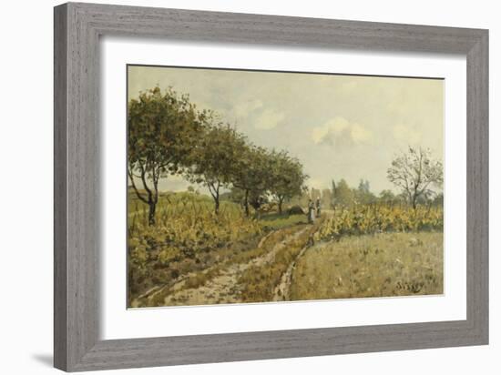 The Path in the Countryside; Le Chemin Dans La Campagne, 1876-Alfred Sisley-Framed Giclee Print