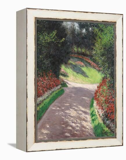 The Path in the Garden, 1886 (Oil on Canvas)-Gustave Caillebotte-Framed Premier Image Canvas