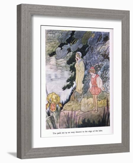 The Path Led by Easy Descent to the Edge of the Lake-Charles Robinson-Framed Giclee Print