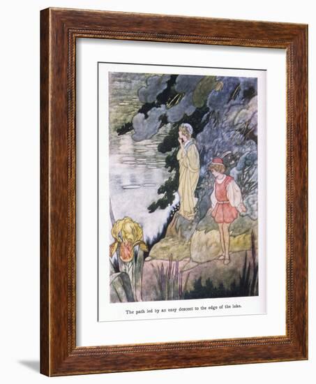 The Path Led by Easy Descent to the Edge of the Lake-Charles Robinson-Framed Giclee Print