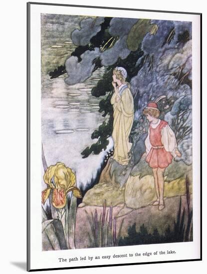 The Path Led by Easy Descent to the Edge of the Lake-Charles Robinson-Mounted Giclee Print