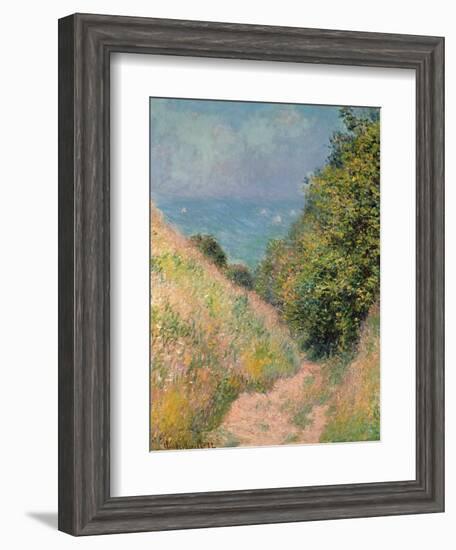 The Path of La Cavée at Pourville, 1882-Claude Monet-Framed Giclee Print