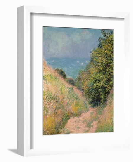 The Path of La Cavée at Pourville, 1882-Claude Monet-Framed Giclee Print
