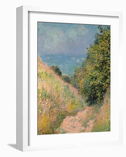 The Path of La Cavée at Pourville, 1882-Claude Monet-Framed Premium Giclee Print