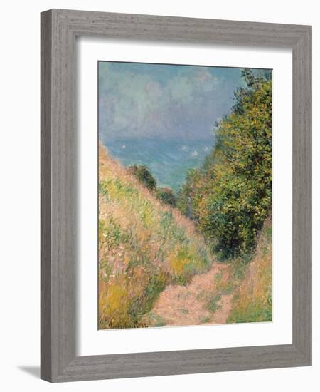 The Path of La Cavée at Pourville, 1882-Claude Monet-Framed Giclee Print