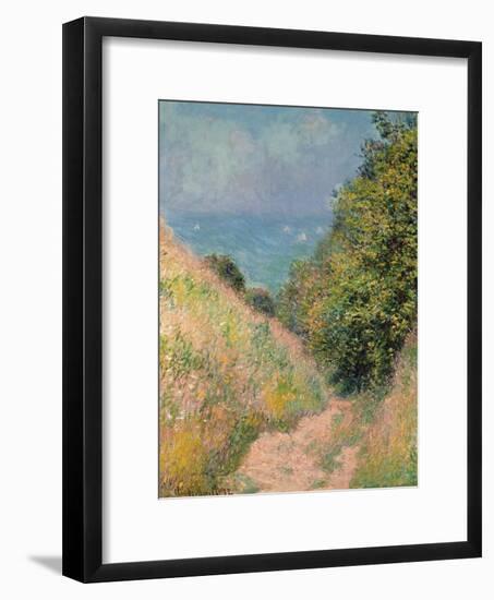 The Path of La Cavée at Pourville, 1882-Claude Monet-Framed Giclee Print