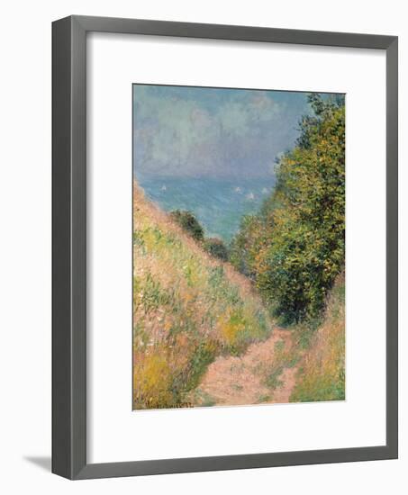 The Path of La Cavée at Pourville, 1882-Claude Monet-Framed Giclee Print