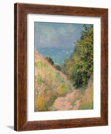 The Path of La Cavée at Pourville, 1882-Claude Monet-Framed Giclee Print