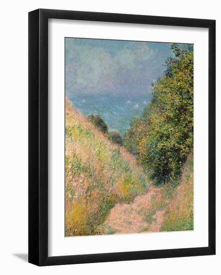 The Path of La Cavée at Pourville, 1882-Claude Monet-Framed Giclee Print