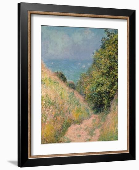 The Path of La Cavée at Pourville, 1882-Claude Monet-Framed Giclee Print