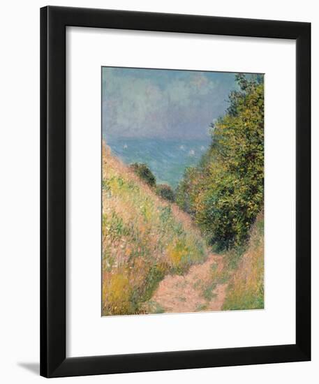 The Path of La Cavée at Pourville, 1882-Claude Monet-Framed Giclee Print