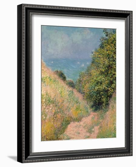 The Path of La Cavée at Pourville, 1882-Claude Monet-Framed Giclee Print