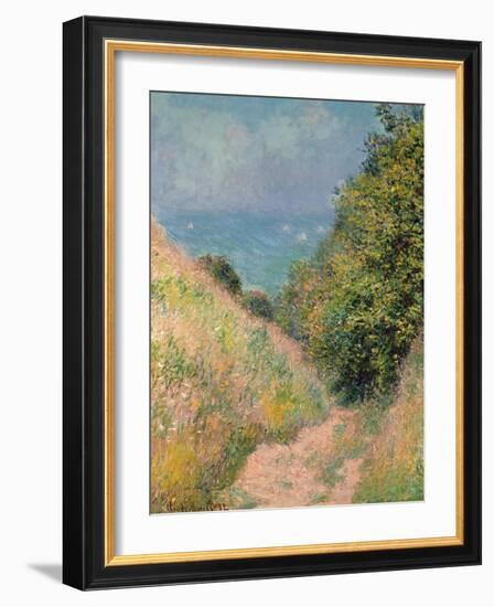 The Path of La Cavée at Pourville, 1882-Claude Monet-Framed Giclee Print