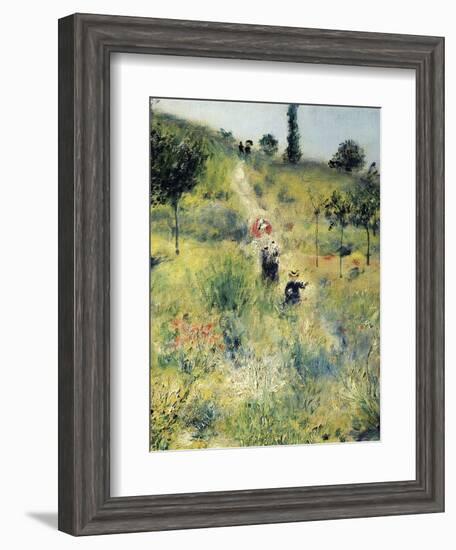 The Path Through the Long Grass-Pierre-Auguste Renoir-Framed Art Print